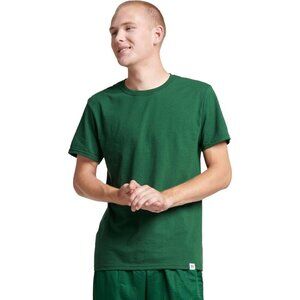 ✨Men's Green Athletic Cotton Blend Short Sleeve Tees Wicking Protection Shirt